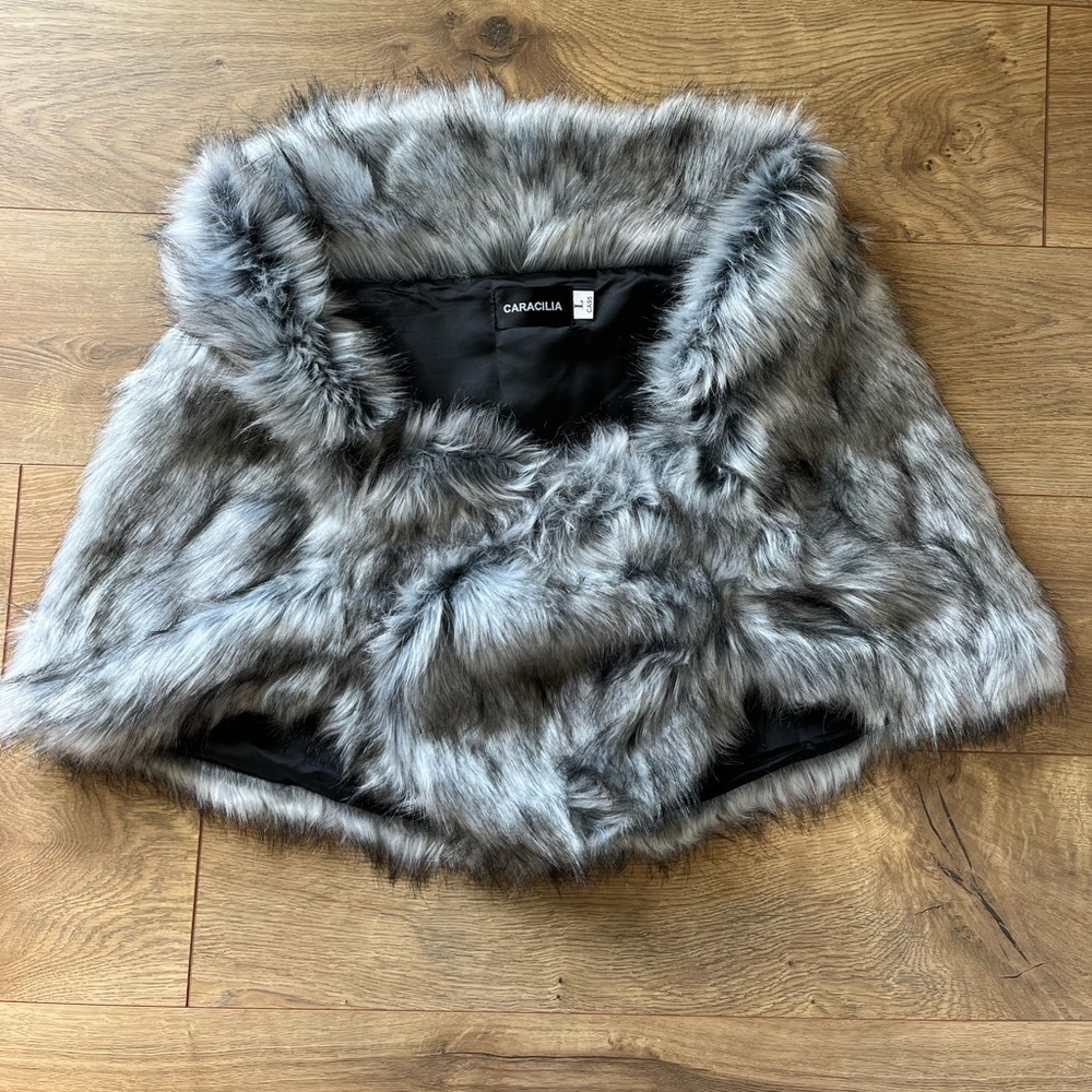 Faux Fur Shawl